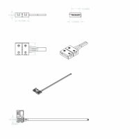 Clip-Kabelanschluss (max. 5A) für 3-pol. IP20 Flexstripes mit Breite 10mm, Pitch-Abstand >12mm