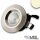 LED Downlight COB, IP54, 8W, Aluminium gebürstet, warmweiß, dimmbar
