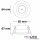 LED Downlight COB, IP54, 8W, Aluminium gebürstet, warmweiß, dimmbar