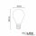 E27 LED Spiegelkopf, 4W, klar, warmweiß
