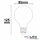 E27 LED Globe G95, 8W, milky, warmweiß, dimmbar