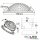 LED Downlight LUNA 12W, indirektes Licht, weiß, warmweiß, dimmbar