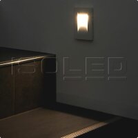 LED Einbauleuchte IP65, 3W, warmweiß, silber
