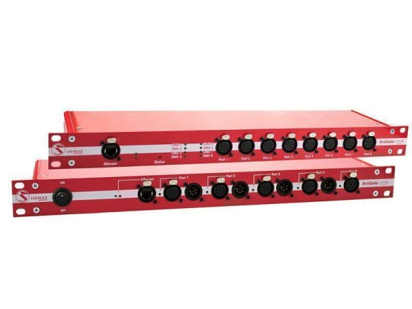 SUNDRAX Ethernet Converter ArtGate Pro  8 DMX inputs/outputs (3-pin), 1 Ethernet port