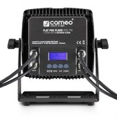 Cameo FLAT PRO FLOOD IP65 TRI - Outdoor Fluter mit 60W Tri-Color COB-LED in Schwarzem Gehäuse
