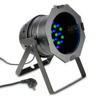 Cameo PAR 64 CAN RGB 3W BS - 36 x 3 W LED RGB PAR Scheinwerfer in schwarzem Gehäuse