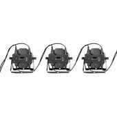 Cameo FLAT PAR RGB 10 IR SET - Set aus 4 PAR Scheinwerfer Spots  144 x 10 mm FLAT LED RGB in schwarzem Gehäuse inkl. Infrarot Fernbedienung