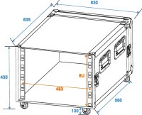 ROADINGER Rack Profi KM 6HE 55cm mit Rollen