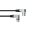 OMNITRONIC XLR cable 3pin 3m 90° bk