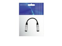 OMNITRONIC Adapterkabel XLR(M)/XLR(M) 0,2m sw