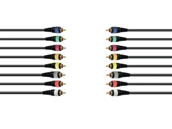 OMNITRONIC Snake-Kabel 8xCinch/8xCinch 15m