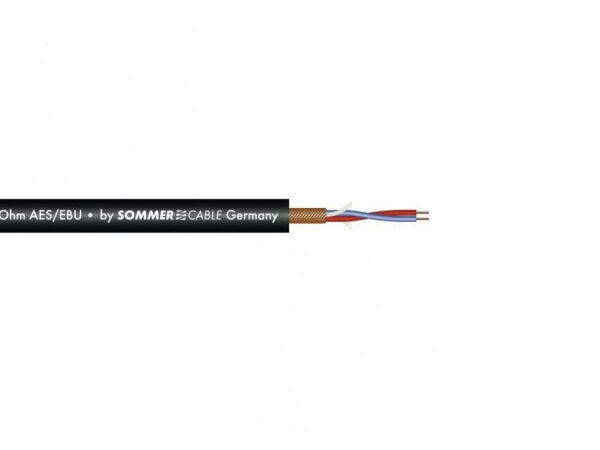 SOMMER CABLE Microphone cable AES/EBU 2x0.14 100m bk SC-Micro-St