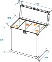 ROADINGER Flightcase 4x SLS Größe M