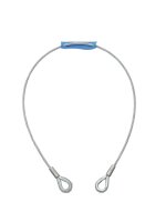 EUROLITE Stahlseil 1000x6mm silber mit Kausche