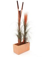 EUROPALMS Reed grass, light brown, artificial,  127cm