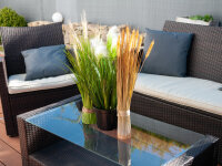 EUROPALMS Feather grass, artificial, white, 60cm