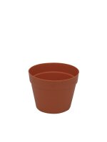 EUROPALMS Übertopf aus Kunststoff, rot, 17cm