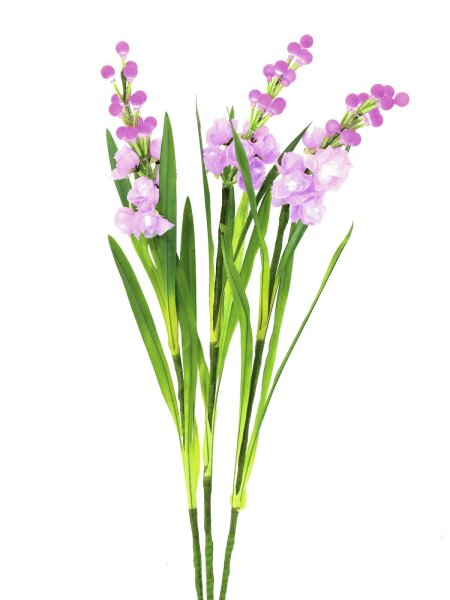 EUROPALMS Aronstab 3er Set mit LEDs, pink, 85cm