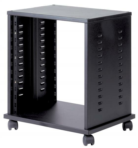 MD AUSTRIA Stahlrack 12HE 19" Studiorack, Bühne, Server, schwarz