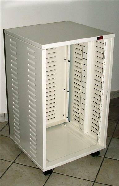 MD AUSTRIA Stahlrack 18HE 19" Studiorack, Bühne, Server, WEISS