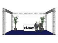 ALUTRUSS Traversenset QUADLOCK 6082 U-Form 7x4x3,5m (BxTxH)