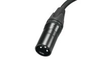 PSSO DMX Kabel XLR 3pol 1,5m sw Neutrik schwarze Stecker