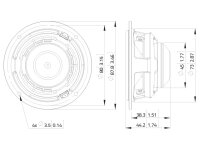LAVOCE FAN030.71 3" Breitbandlautsprecher, Neodym, Alukorb