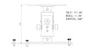 Arakno Standard – Projector mount up to 45kg, grey