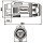BD-24 power connector 3-pin male plug  metal type 500 V 25 A IP65