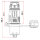 BD-24 power connector 3-pin male plug  metal type 500 V 25 A IP65