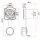 BD-24 power connector 3-pin female chassis plastic housing 500 V 25 A CNLINKO IP65