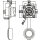 DH-20 power connector M20 4-pin female chassis square 500 V 20 A IP67