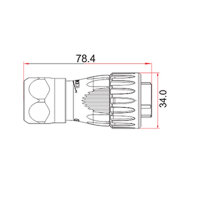 DH-24 fiber optic cable LC singlemode IP67