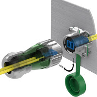DH-24 Fiber LC fiber chassis connector IP67
