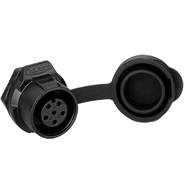 LP-12 multicore connector M12 6-pin female chassis Round 125 V 5 A IPX8