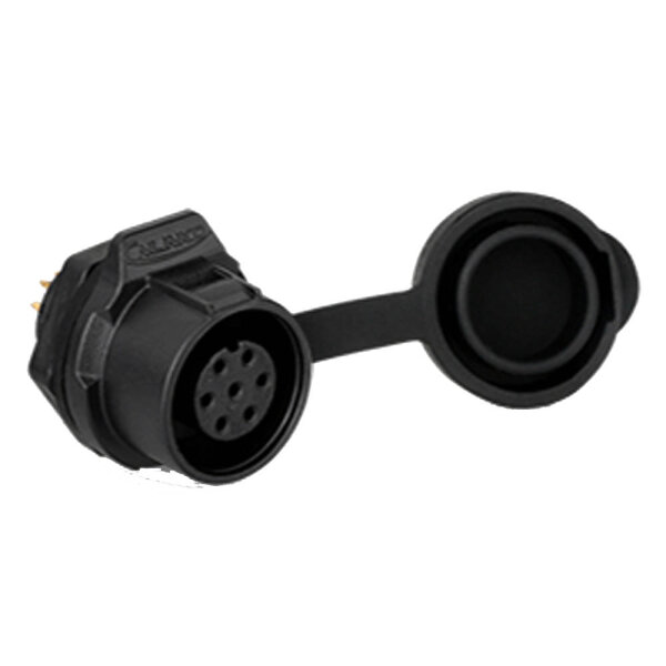 LP-12 multicore connector M12 7-pin female chassis Round 100 V 3 A IPX8
