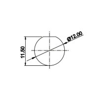 LP-12 multicore connector M12 7-pin female chassis Round 100 V 3 A IPX8