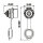 LP-12 multicore connector M12 8-pin female chassis Round 100 V 3 A IPX8