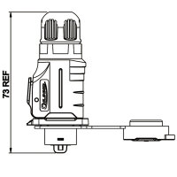 LP-16 multicore connector M16 7-pin male max. 250 V 5 A IPX8