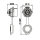 LP-16 multicore chassis connector M16 7-pin female round 250 V 5 A IPX8