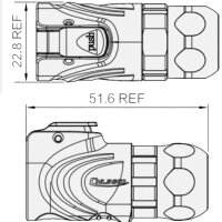 LP-16 RJ45 cable connector metal housing IPX8