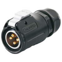 LP-20 power connector M20 4-pin male plug 500 V 20 A IPX8
