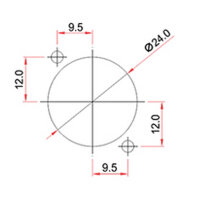XLR chassis connector female 3-pin black metal housing solder cups