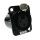XLR chassis connector female 3-pin black metal housing solder cups