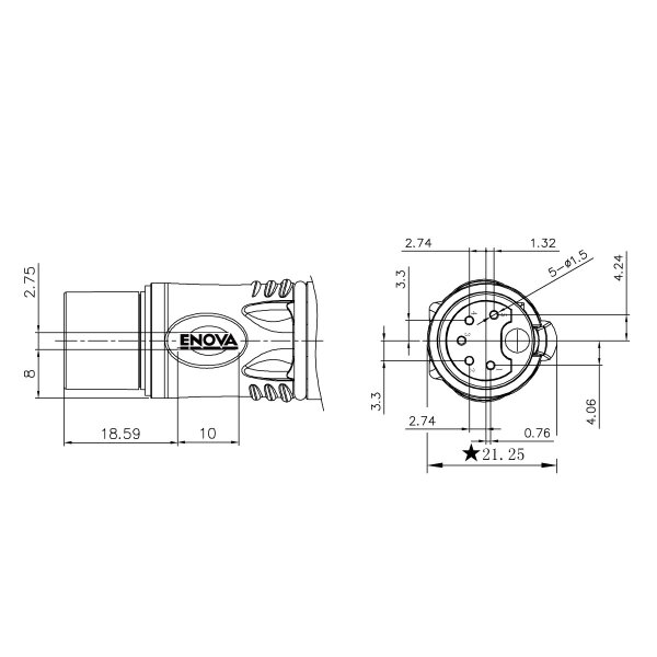 XLR cable connector female 5-pin IP67 black metal housing and orange boot solder cups