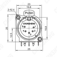 Brand: CHUNSHENG
5PIN DMX Female