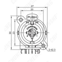 CHUNSHENG Print XLR socket 3 pin connection