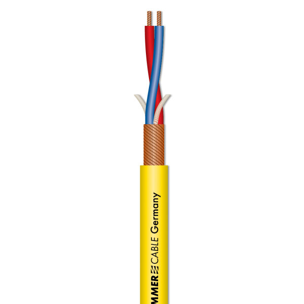 Microphone Cable Stage 22 Highflex; 2 x 0,22 mm²; PVC Ø 6,40 mm; yellow