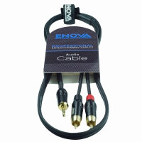 4 m 3.5 mm jac k- RCA male adapter cable red & black...