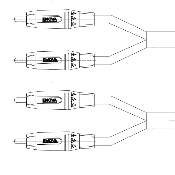 ENOVA  RCA cable CLMM-Serie 2 Meters